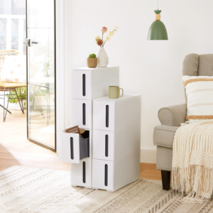 Storage Tower on Wheels, Narrow Kitchen Column