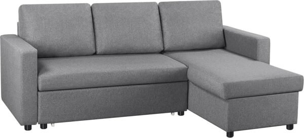 Sofa Bed L-Shaped Couch Sofa Corner Sofa 3 Seater Pull out Sofa Bed with Storage - Image 6