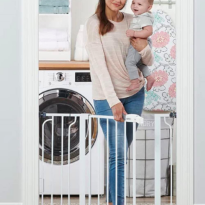 Easy Step Metal Walk Thru Gate, White