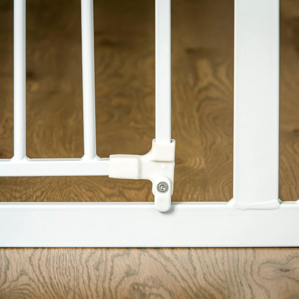 Easy Step Metal Walk Thru Gate, White - Image 3