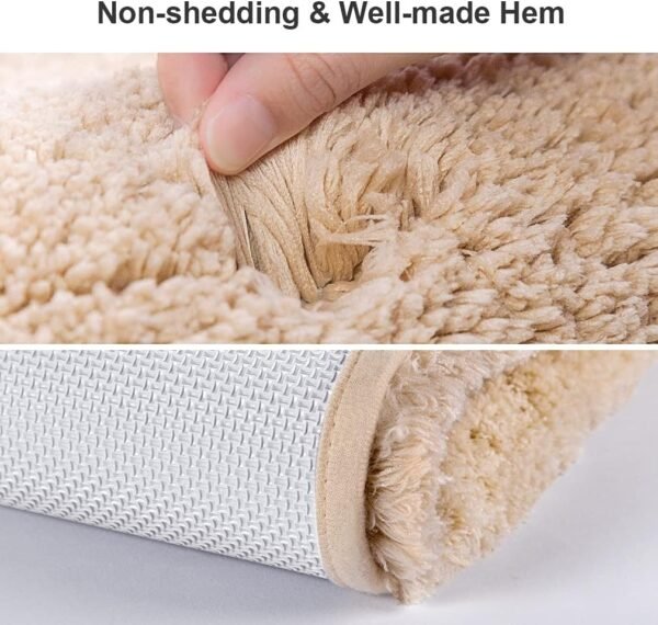 Non Slip Bath Mat Thickened Bath Rug for Bathroom Absorbent Ultra Soft Bathroom Mat Rug - Image 4