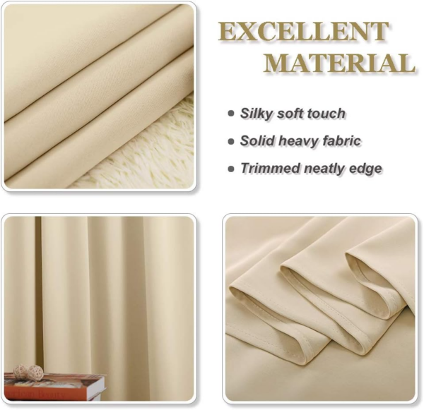Short Curtains Thermal Door Curtain Window Home Decor Curtains for Bedroom Living Room - Image 2