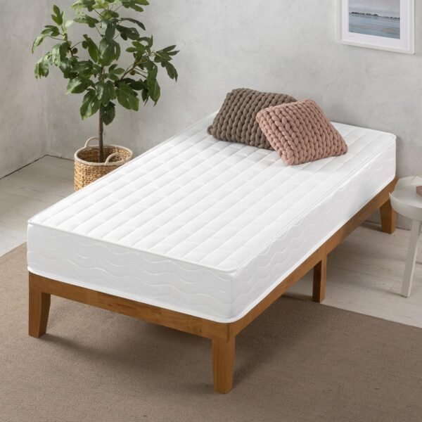 ValueComfort Single Mattress - Bonnel Spring Mattress 90x190 cm - Mattress Height 18 cm - Medium Firmness Mattress, White - Image 2