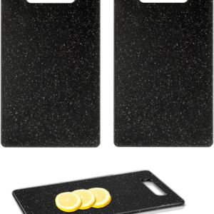 Chopping Board Set Black Branite Look
