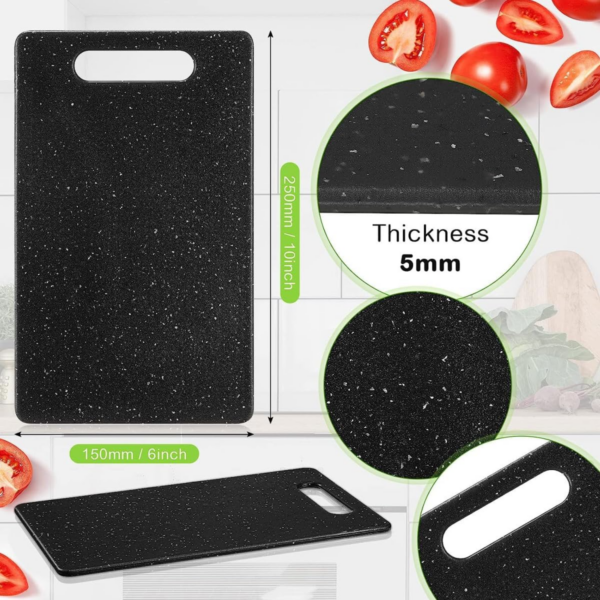 Chopping Board Set Black Branite Look - Image 6
