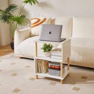 White Side Table, Small End Table