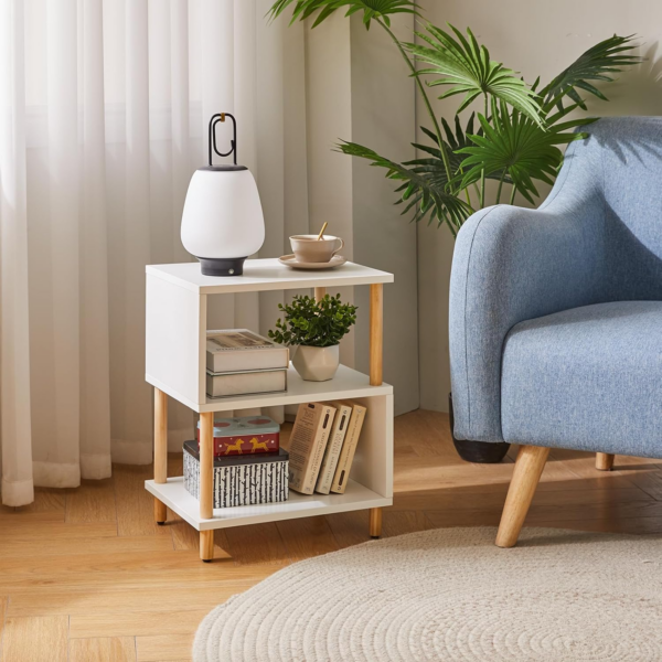 White Side Table, Small End Table - Image 4