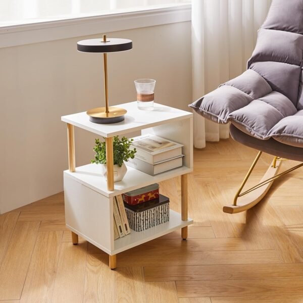 White Side Table, Small End Table - Image 3