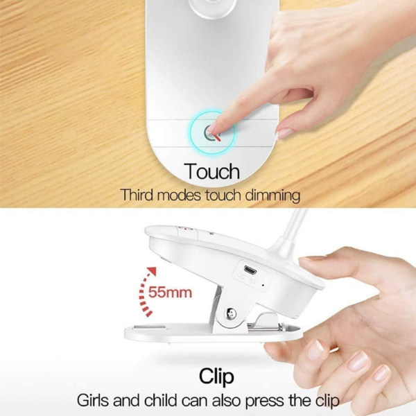 Clip on Lamp,Battery Powered Reading Lamp - Image 5