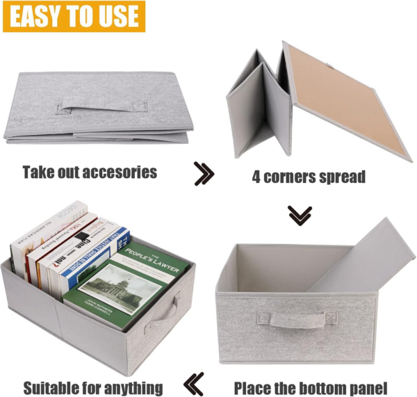 4 Piece Clothes Drawer Organisers - Image 3