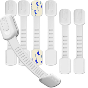 Child Safety Locks,6 Pack Adjustable Cupboard Locks for Children Baby