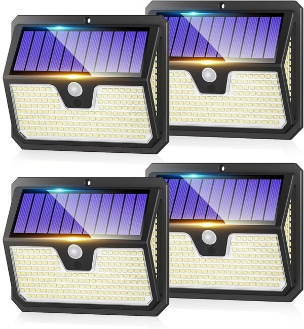 Solar Lights, 238 LED Solar Security Lights and 3 Modes Motion Sensor 270°