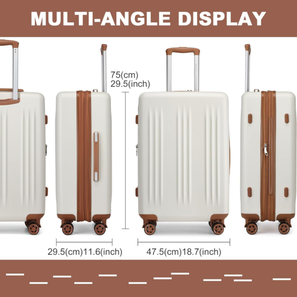 Expandable Suitcase ABS & PC Hard Shell - Image 7