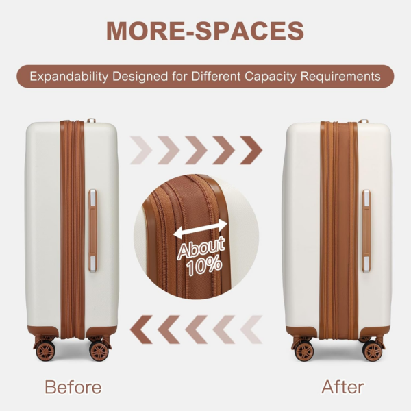 Expandable Suitcase ABS & PC Hard Shell - Image 6