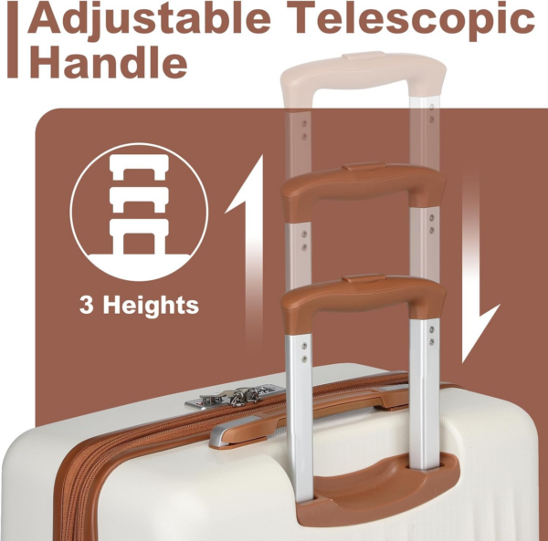 Expandable Suitcase ABS & PC Hard Shell - Image 3
