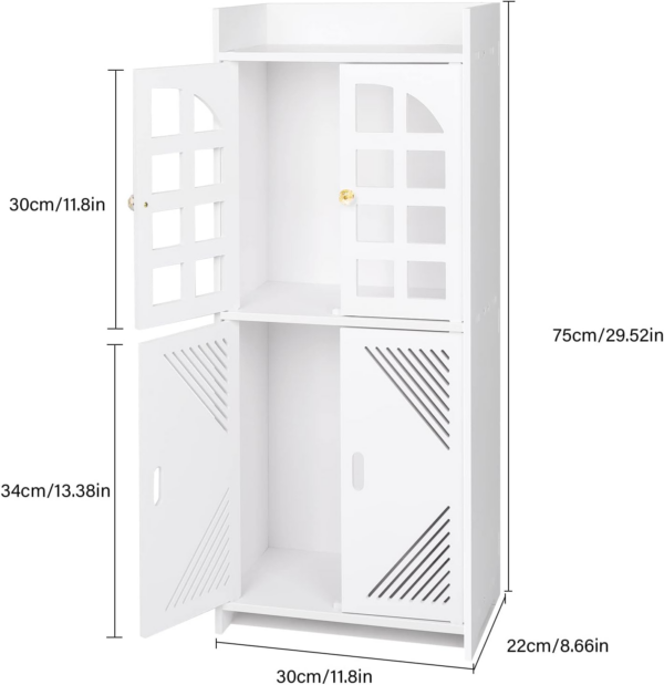 Bathroom Floor Storage Cabinet,Waterproof Bathroom Cabinets - Image 6