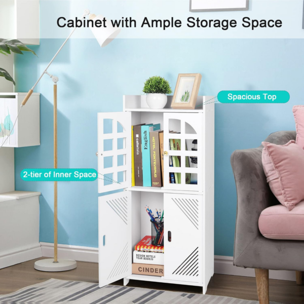 Bathroom Floor Storage Cabinet,Waterproof Bathroom Cabinets - Image 4