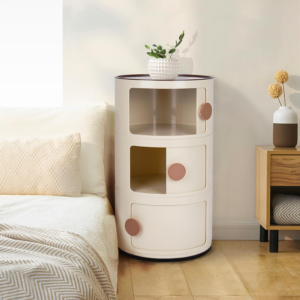 Round Bedside Cabinet Round Nightstand Nordic Bedside Nightstand Bedside Table