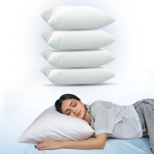 Breathable Pillows 4 Pack Hotel Quality | Bouncy Support Side Sleeper Pillow for Neck