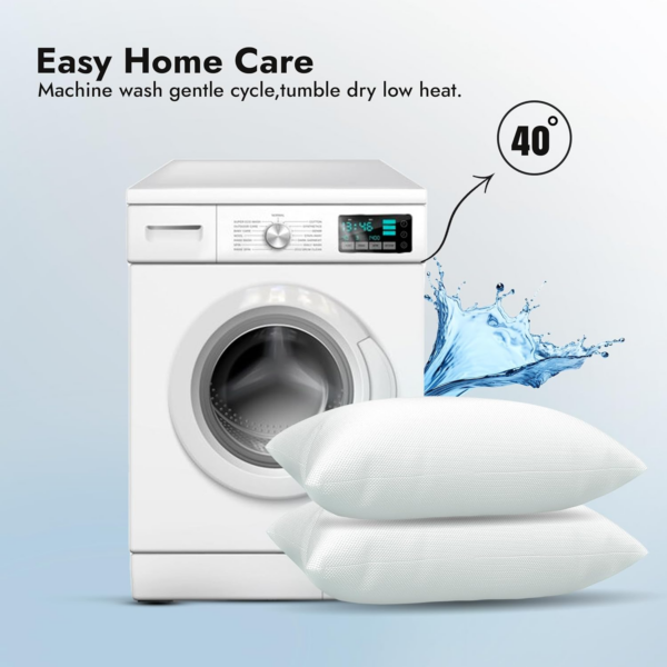 Breathable Pillows 4 Pack Hotel Quality | Bouncy Support Side Sleeper Pillow for Neck - Image 3