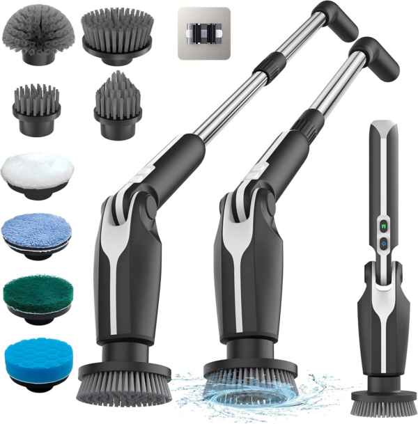 Electric Spin Scrubber, 2024 Upgraded Electric Scrubber for Cleaning