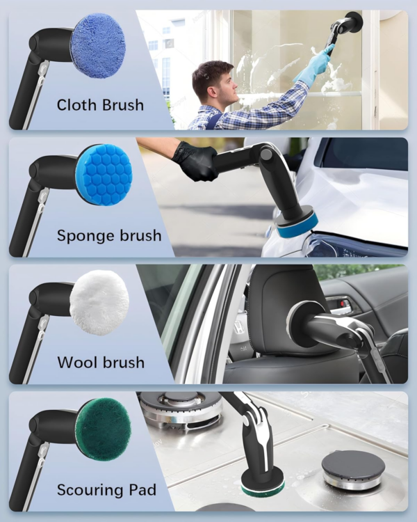 Electric Spin Scrubber, 2024 Upgraded Electric Scrubber for Cleaning - Image 2