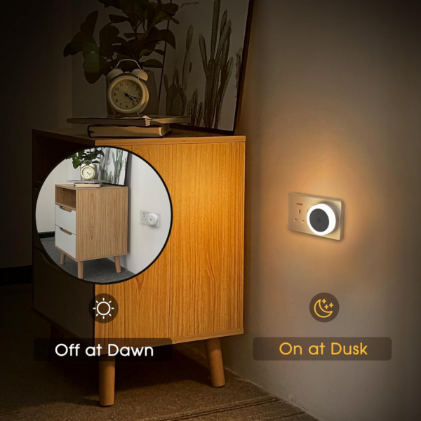 Night Light, Night Lights Plug into Wall [2Pack], Nightlight with Light Sensors, LED Night Light for Kids Room - Image 6