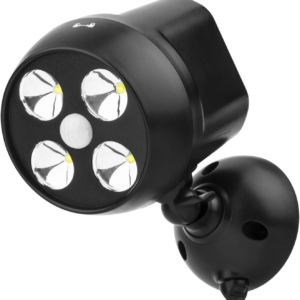 Battery Powered Outdoor LED Security Light 1 Pack, PIR Motion Sensor Spotlight