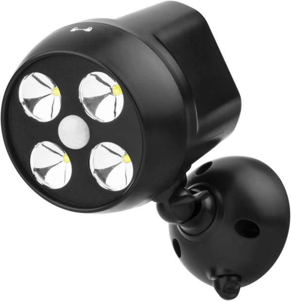 Battery Powered Outdoor LED Security Light 1 Pack, PIR Motion Sensor Spotlight