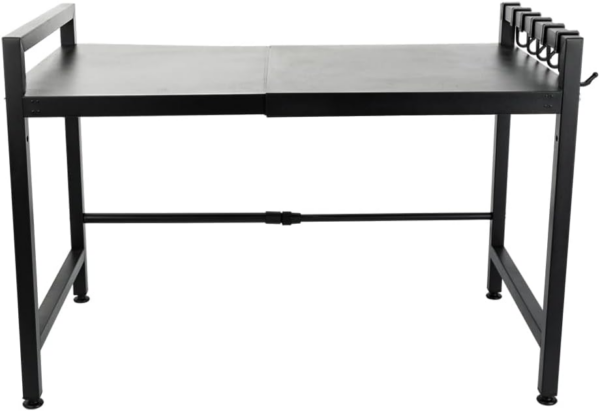 Microwave Oven Rack Stand Extendable Over Toaster Baker Shelf Metal Bathroom Kitchen Storage Organizer - Image 7