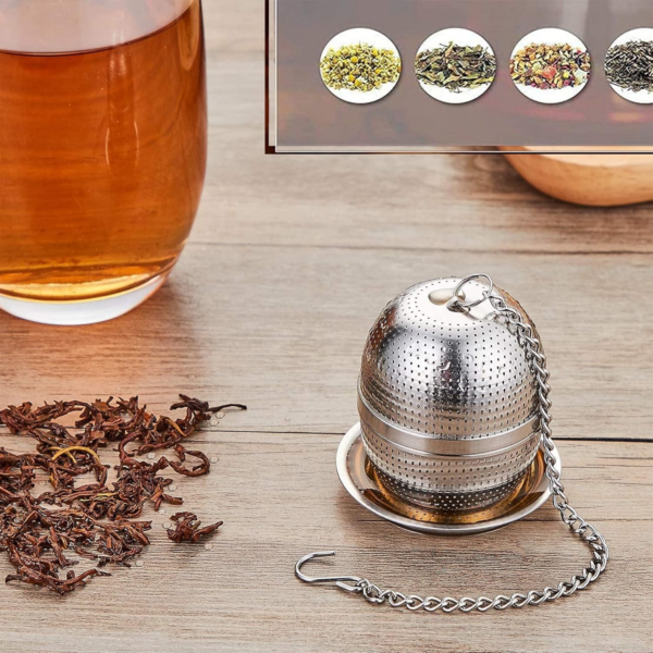 Tea Infuser for Loose Tea, Stainless Steel Tea Infuser Mesh Tea and Herb Ball Strainer - Image 4
