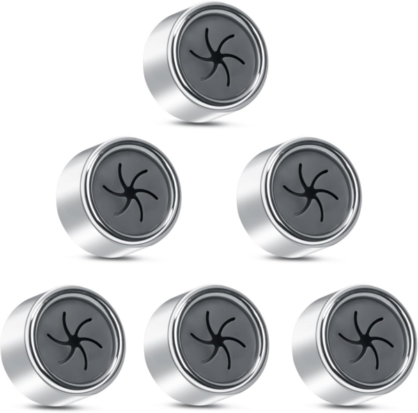6Pcs Self-Adhesive Tea Towel Holders, Round Bathroom Tea Towel Hooks Stick on Wall