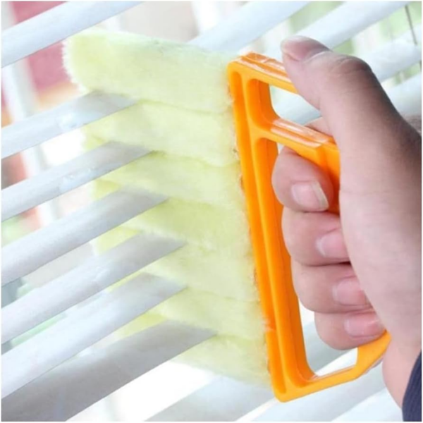 Wet Dry Venetian Window Blind Cleaner Brush with Ergonomic Handle for Dust Cleaning Shades - Image 7