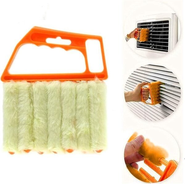 Wet Dry Venetian Window Blind Cleaner Brush with Ergonomic Handle for Dust Cleaning Shades - Image 6
