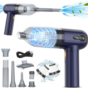 Handheld Car Vacuum Cleaner, 15000Pa Powerful Vacuum Cleaner Cordless, 3 in 1 Lightweight Vacuum & Blower Dust Buster