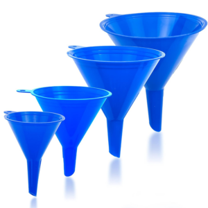 4 Different Sizes (Large to Small Funnel) & Colors -Non-Toxic Food Grade Plastic
