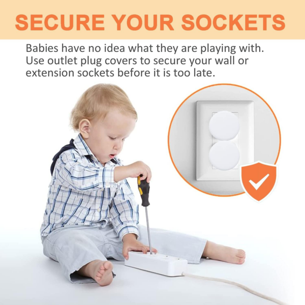 10 Pack Plug Socket Covers UK, Child Baby Plug Socket Covers for Sockets UK - Image 6