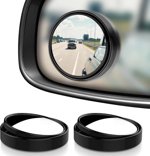 2Pcs Blind Spot Mirrors for Cars Round 360° Rotate Convex Blindspot Mirrors for Car