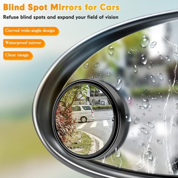 2Pcs Blind Spot Mirrors for Cars Round 360° Rotate Convex Blindspot Mirrors for Car - Image 6