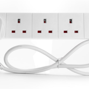 Multi Plug 4 Socket Extension Cable, 1m Extension Lead