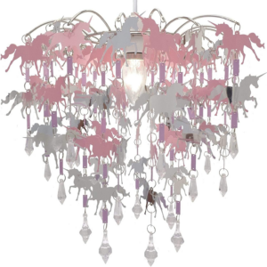 Childrens Ceiling Chandelier, Cute Unicorn Bedroom Decor for Girls