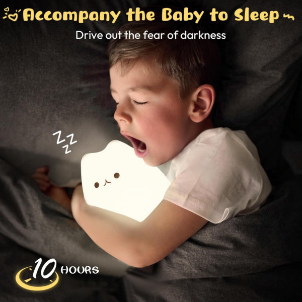 Night Light for Kids, Owl Nursery Night Lights with Remote, 7 Color Kawaii Lamp, Room Decor, USB Rechargeable - Image 3