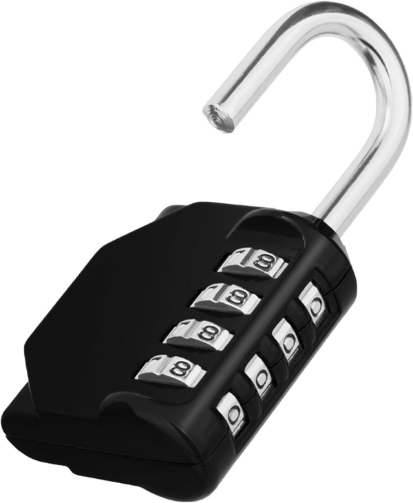 Combination Locker Padlock, 4 Digit Coded Padlock, Gym Lock, School Locker Lock