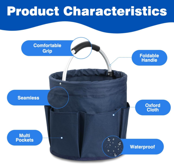 Cleaning Caddy with Handle,Tool Bag with Handle - Image 6