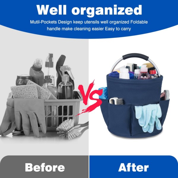 Cleaning Caddy with Handle,Tool Bag with Handle - Image 5