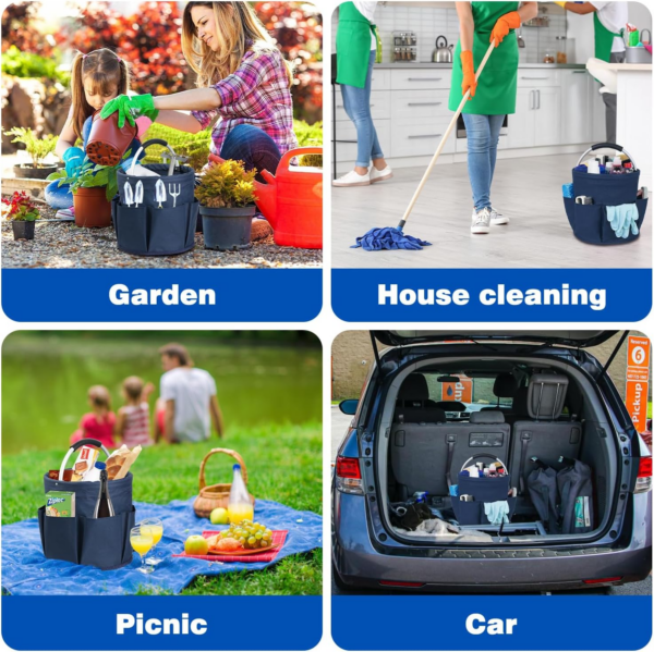 Cleaning Caddy with Handle,Tool Bag with Handle - Image 3