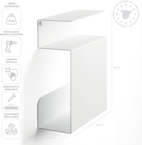 Bedside Cabinet ,100% Steel ,Made in Europe ,Bed Side Table for Bedroom ,Bedside Tables - Image 3