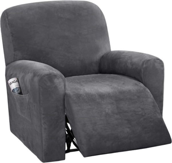Velvet Plush Couch Cover for Recliner Slipcover Stylish Luxury Furniture Covers