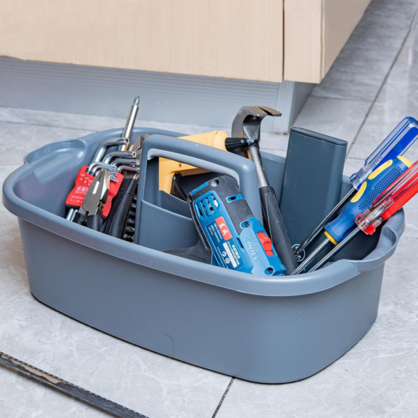 Versatile Home & Garden Utility Cleaning Caddy with Handle - Image 2