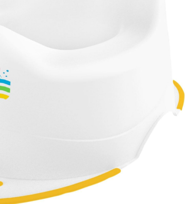Training Seat Baby Shark 18M+ Cartoon Character Loo, Unisex Kids Non-Slip White/Yellow Toilet Potty - Image 3